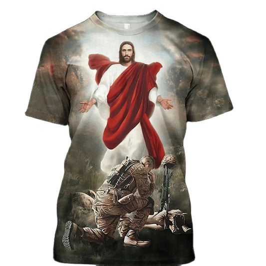 Camiseta Oversize Estilo Urbano 3D – Moda Casual Unisex Diseño Moderno Disponible XS a 3XL