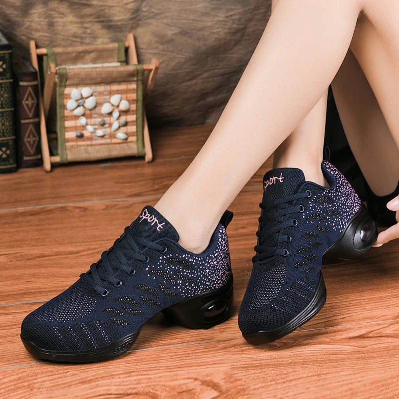 Zapatillas de Baile Salsa – Transpirables, Suela Dividida y Súper Cómodas (Unisex)