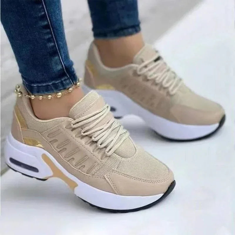 Zapatillas Mujer con Plataforma 2025 – Cómodas, Transpirables y Antideslizantes (Estilo Casual y Running)