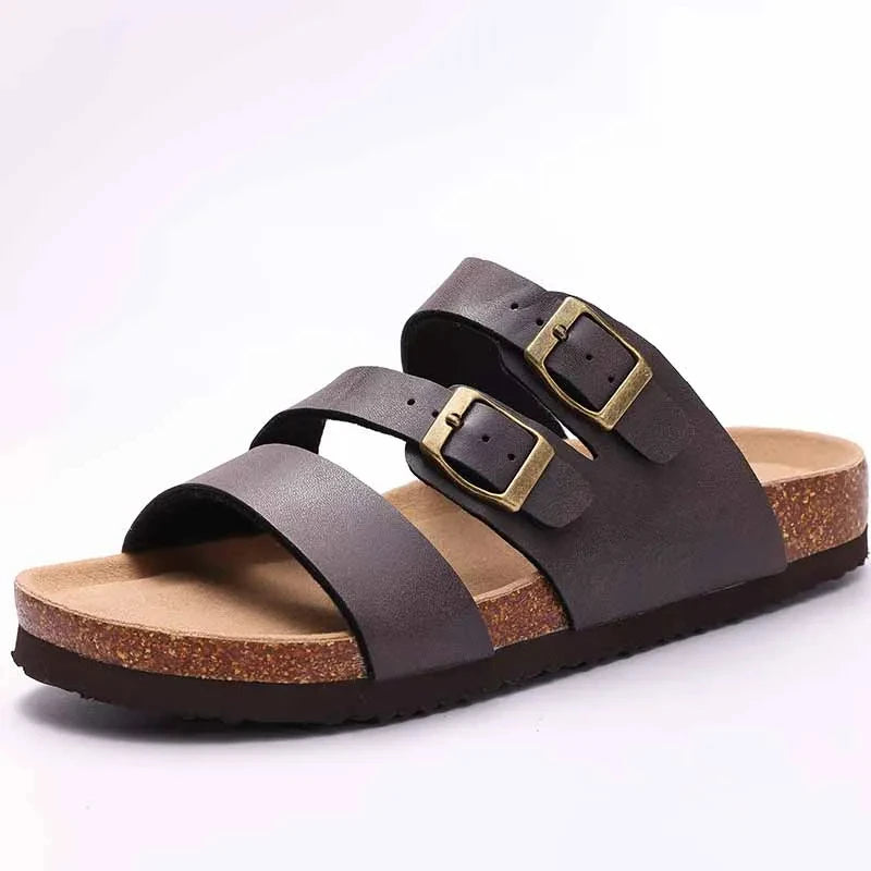 Sandalias de Corcho con Soporte de Arco – Antideslizantes, Cómodas y Estilo Clásico (Unisex)