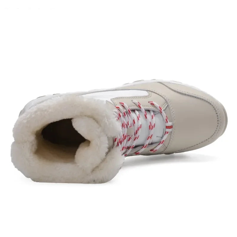 Botines Mujer Invierno con Plataforma – Cálidos, Ligeros, Antideslizantes, Ideales para Nieve y Uso Diario