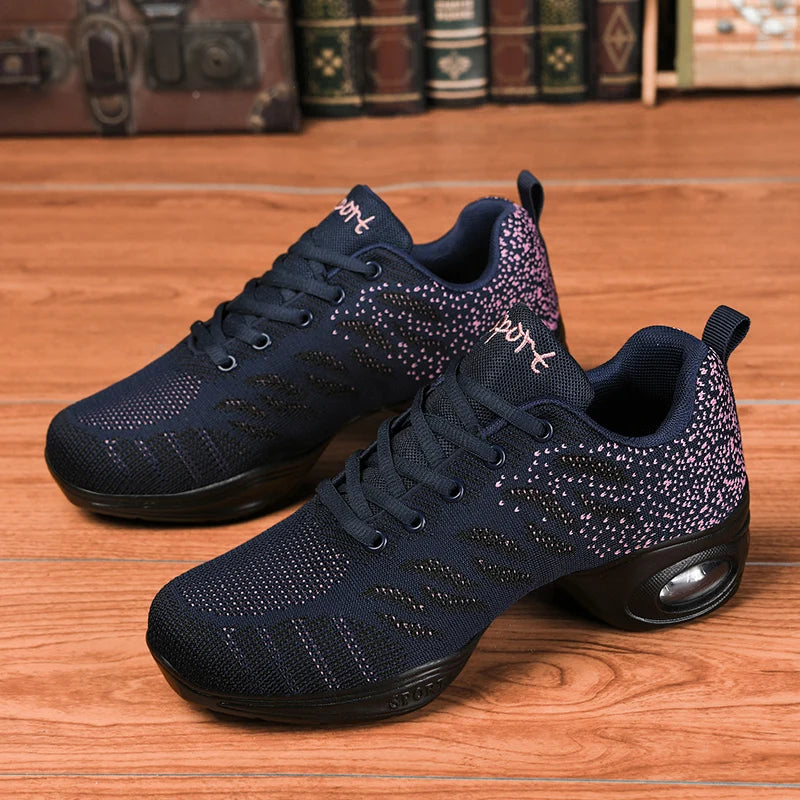 Zapatillas de Baile Salsa – Transpirables, Suela Dividida y Súper Cómodas (Unisex)