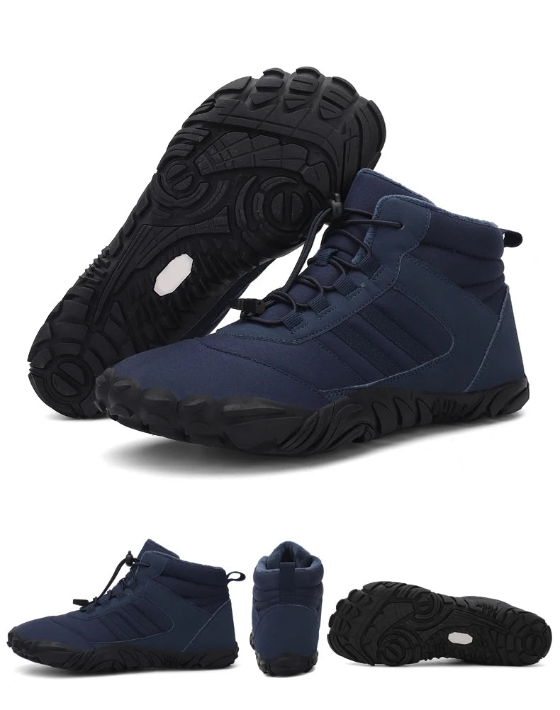 Botas de Invierno Impermeables Unisex – Tipo Barefoot, Cálidas con Forro de Peluche, Ideales para Nieve, Caminatas y Outdoor