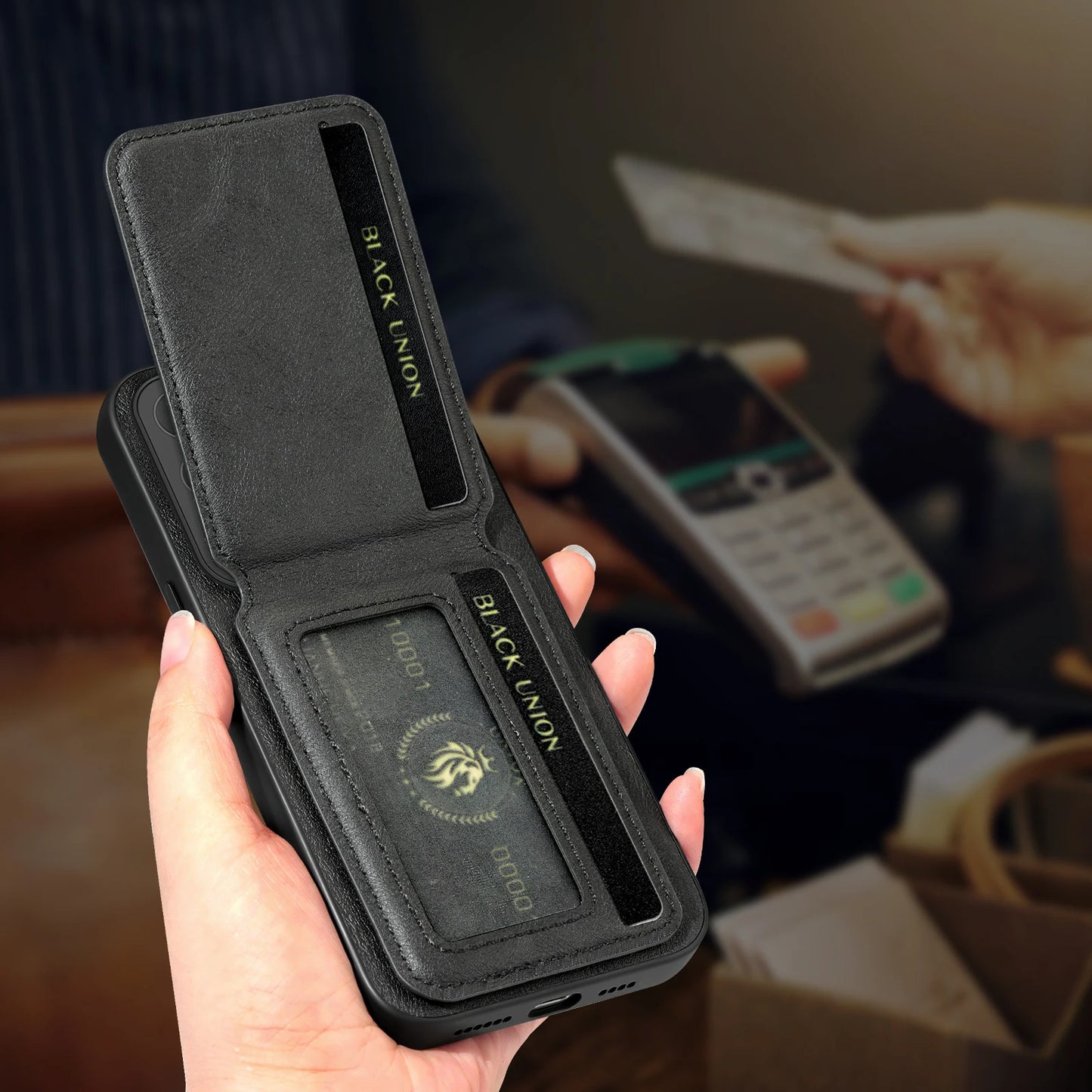 Wallet Card Holder Case for Samsung Galaxy S26 S25 S24 S23 S22 S21 Ultra Plus FE Edge Magnet Cover Leather Mag-safe Stand Shell