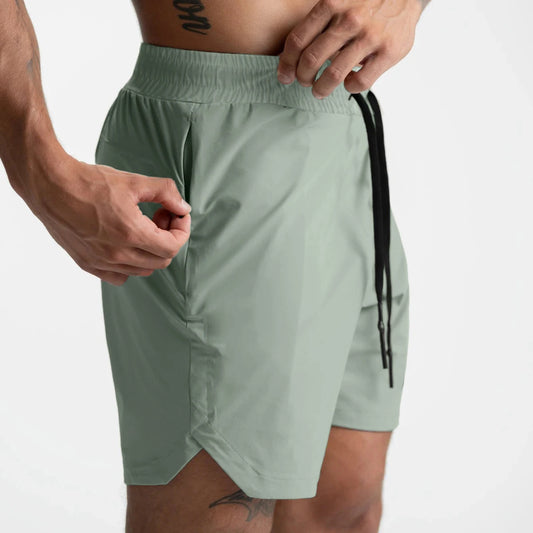 Short Gym Hombre Secado Rápido Verano 2025 Fitness Running con Bolsillos con Cierre