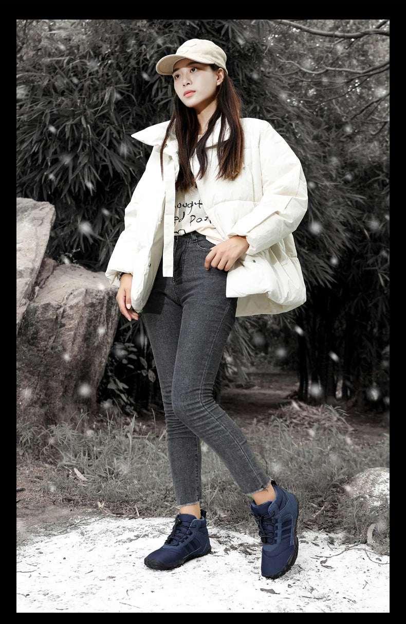 Botas de Invierno Impermeables Unisex – Tipo Barefoot, Cálidas con Forro de Peluche, Ideales para Nieve, Caminatas y Outdoor
