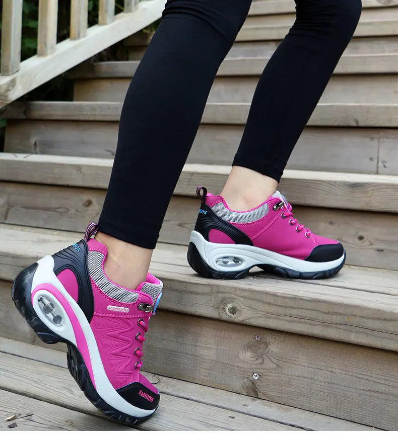 Zapatillas Mujer con Plataforma – Antideslizantes, Cómodas y Perfectas para Running y Uso Diario