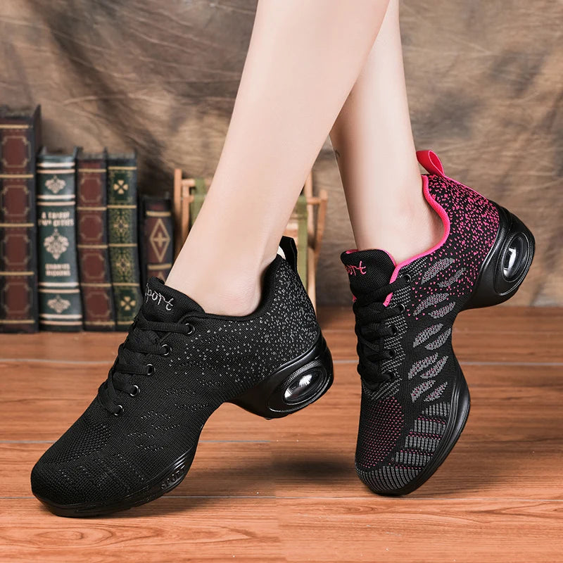 Zapatillas de Baile Salsa – Transpirables, Suela Dividida y Súper Cómodas (Unisex)