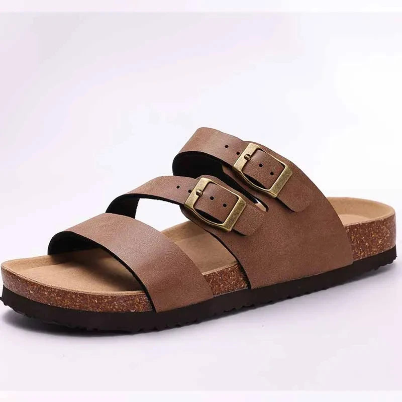 Sandalias de Corcho con Soporte de Arco – Antideslizantes, Cómodas y Estilo Clásico (Unisex)