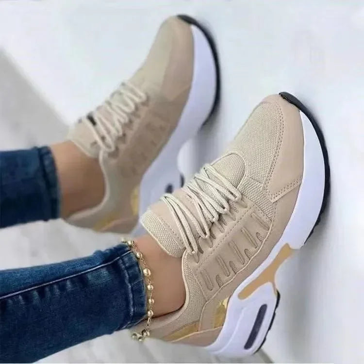 Zapatillas Mujer con Plataforma 2025 – Cómodas, Transpirables y Antideslizantes (Estilo Casual y Running)