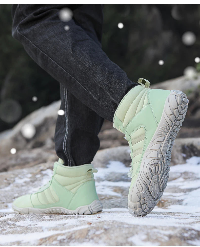 Botas de Invierno Impermeables Unisex – Tipo Barefoot, Cálidas con Forro de Peluche, Ideales para Nieve, Caminatas y Outdoor