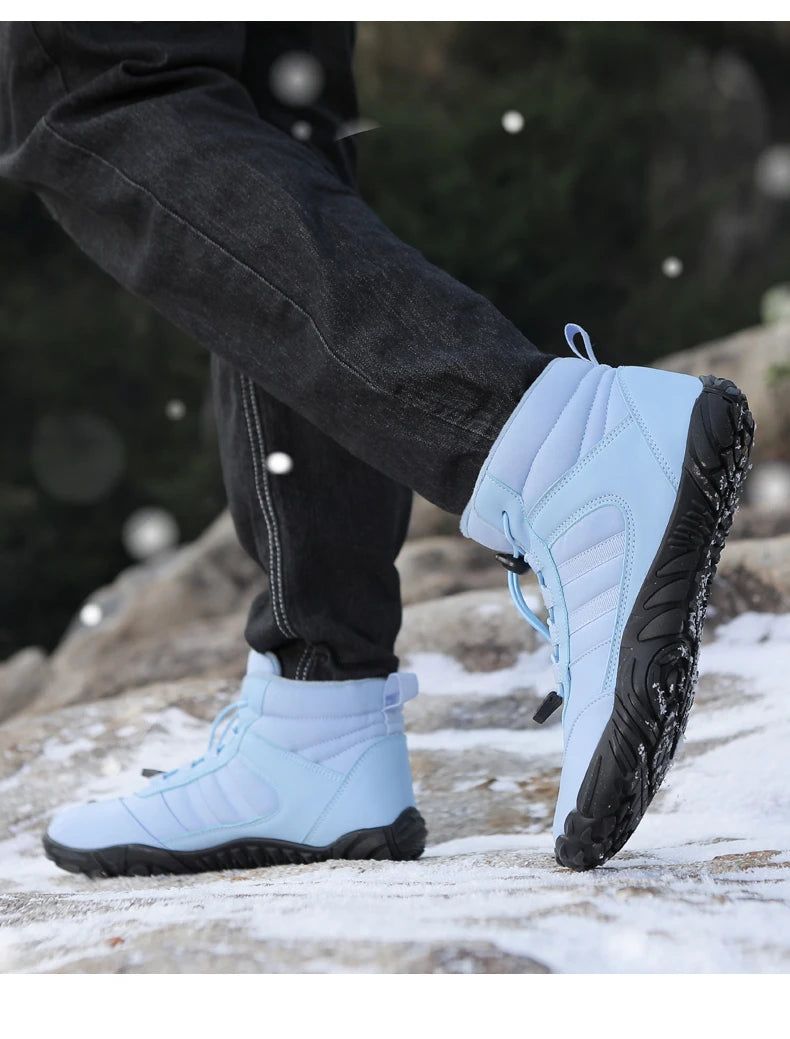 Botas de Invierno Impermeables Unisex – Tipo Barefoot, Cálidas con Forro de Peluche, Ideales para Nieve, Caminatas y Outdoor