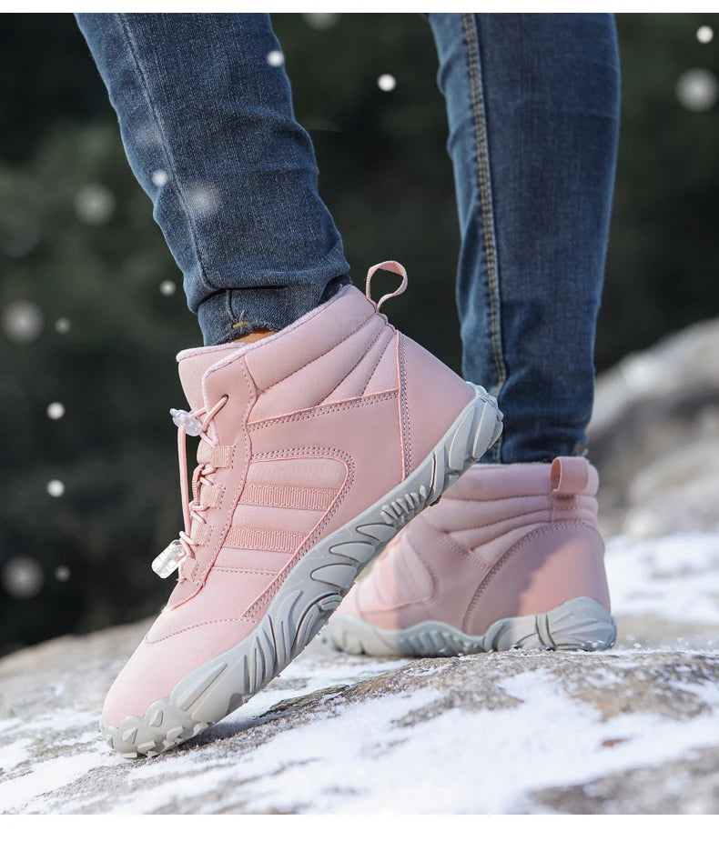 Botas de Invierno Impermeables Unisex – Tipo Barefoot, Cálidas con Forro de Peluche, Ideales para Nieve, Caminatas y Outdoor