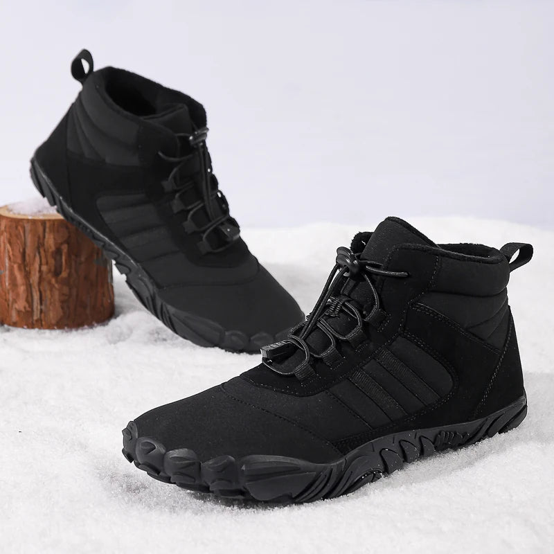 Botas de Invierno Impermeables Unisex – Tipo Barefoot, Cálidas con Forro de Peluche, Ideales para Nieve, Caminatas y Outdoor