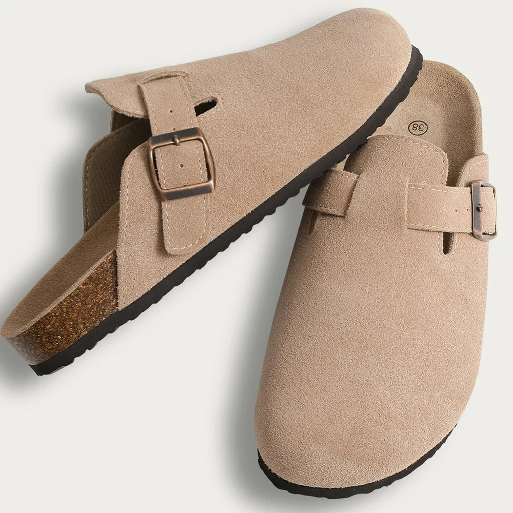 Sandalias de Corcho con Soporte de Arco – Antideslizantes, Cómodas y Estilo Clásico (Unisex)