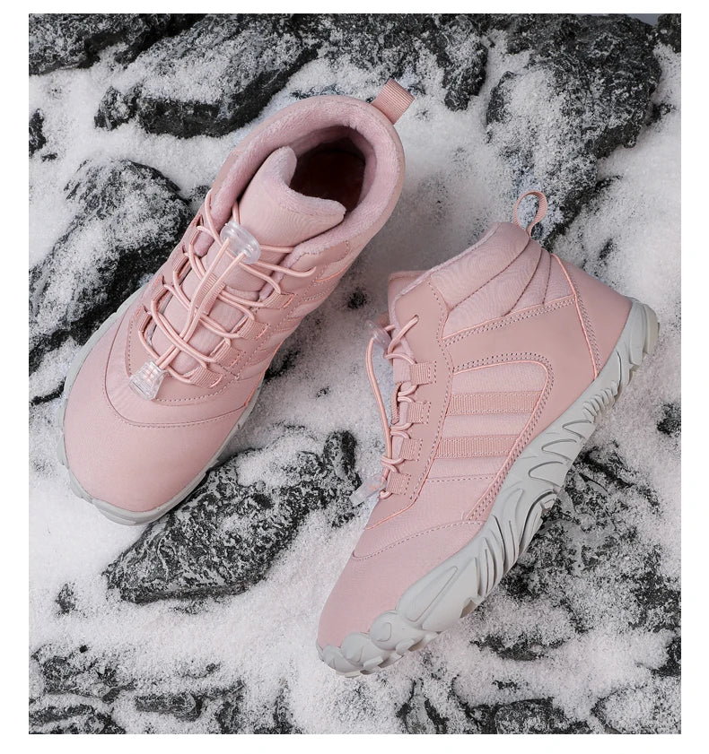 Botas de Invierno Impermeables Unisex – Tipo Barefoot, Cálidas con Forro de Peluche, Ideales para Nieve, Caminatas y Outdoor