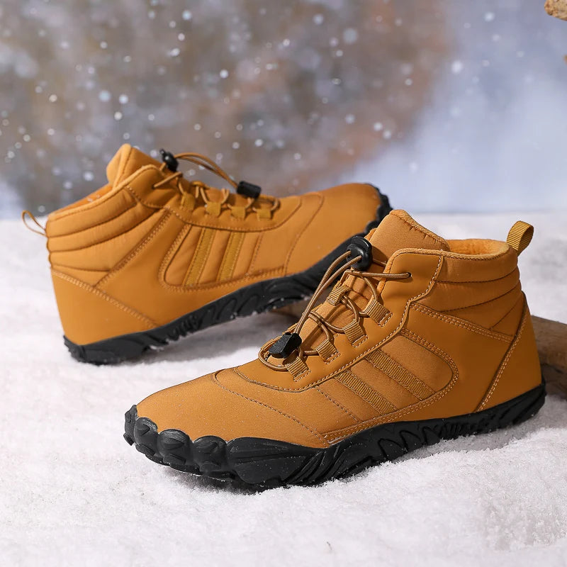 Botas de Invierno Impermeables Unisex – Tipo Barefoot, Cálidas con Forro de Peluche, Ideales para Nieve, Caminatas y Outdoor