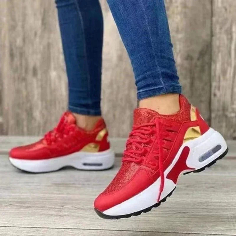Zapatillas Mujer con Plataforma 2025 – Cómodas, Transpirables y Antideslizantes (Estilo Casual y Running)