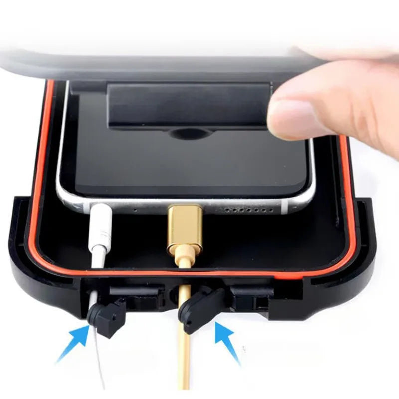 Soporte impermeable para celular para motocicleta y bicicleta, soporte universal para GPS con rotación de 360°