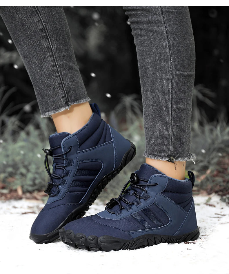 Botas de Invierno Impermeables Unisex – Tipo Barefoot, Cálidas con Forro de Peluche, Ideales para Nieve, Caminatas y Outdoor