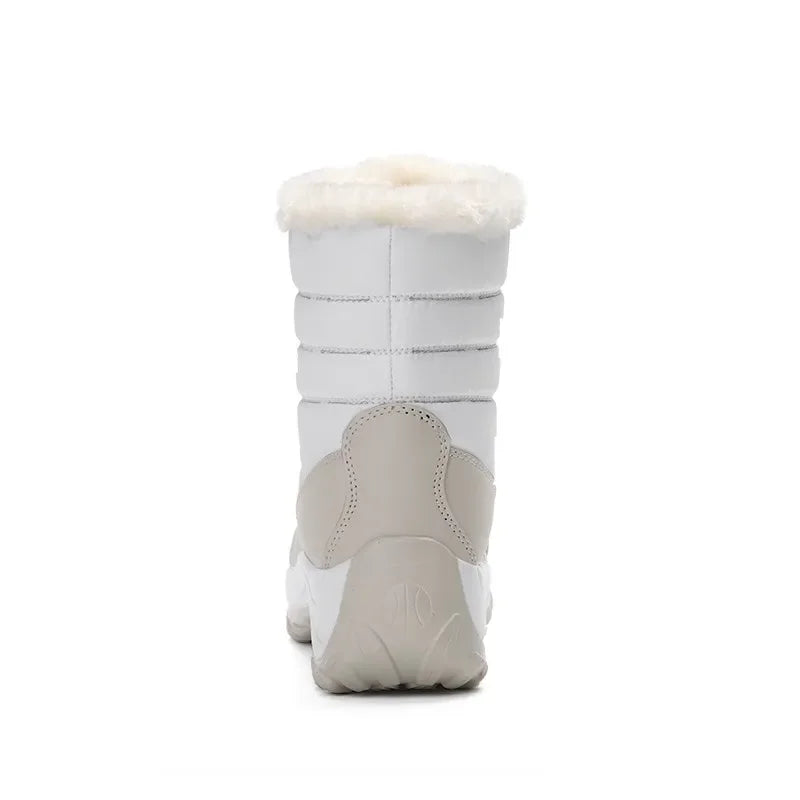 Botines Mujer Invierno con Plataforma – Cálidos, Ligeros, Antideslizantes, Ideales para Nieve y Uso Diario
