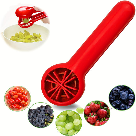 Cortador de Frutas Portátil – Herramienta de Cocina para Uvas y Frutas Pequeñas